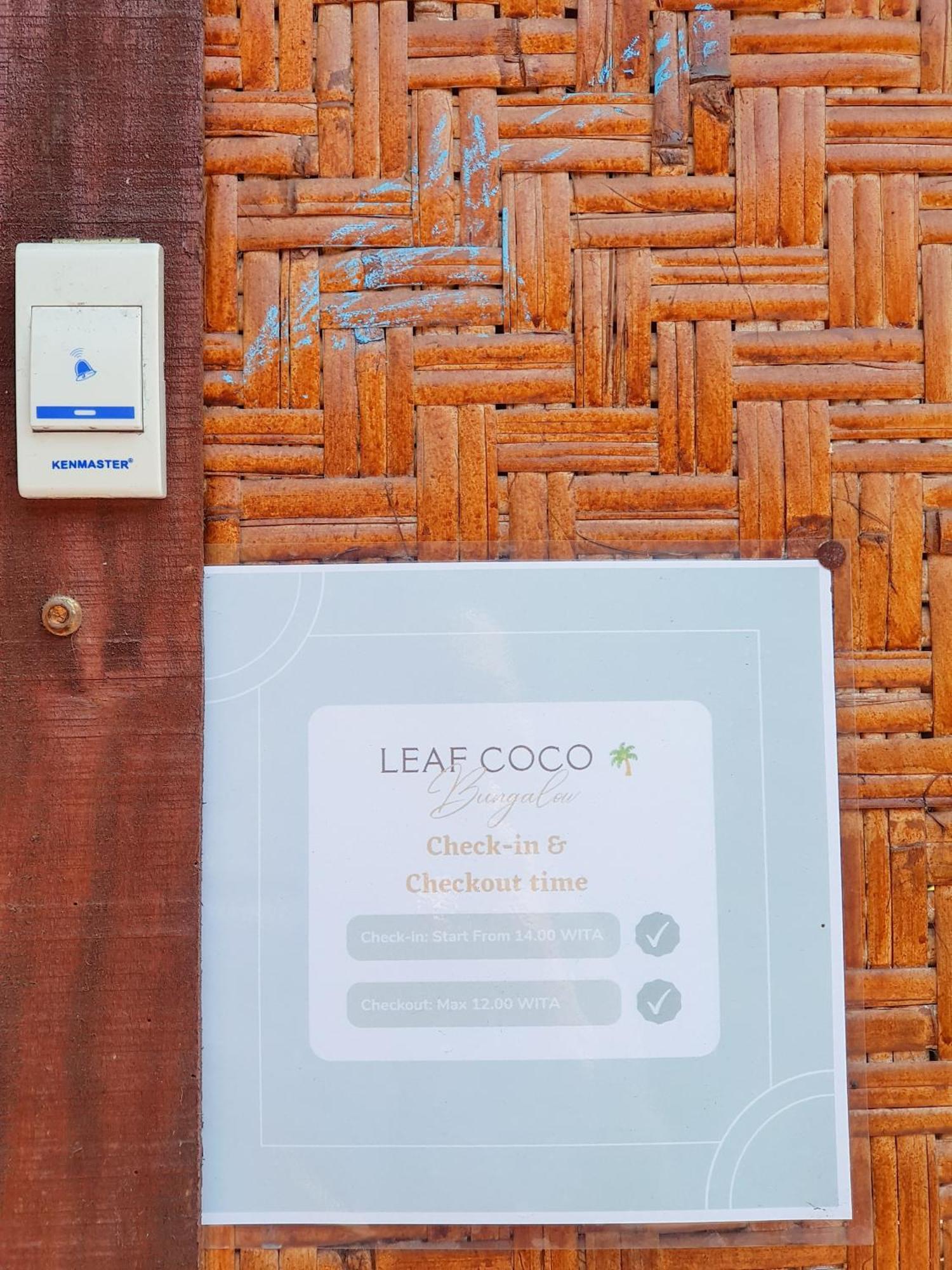 Leaf Coco Bungalow Gili Air Eksteriør bilde